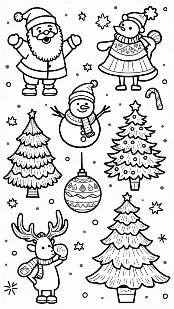 merry xmas coloring pages